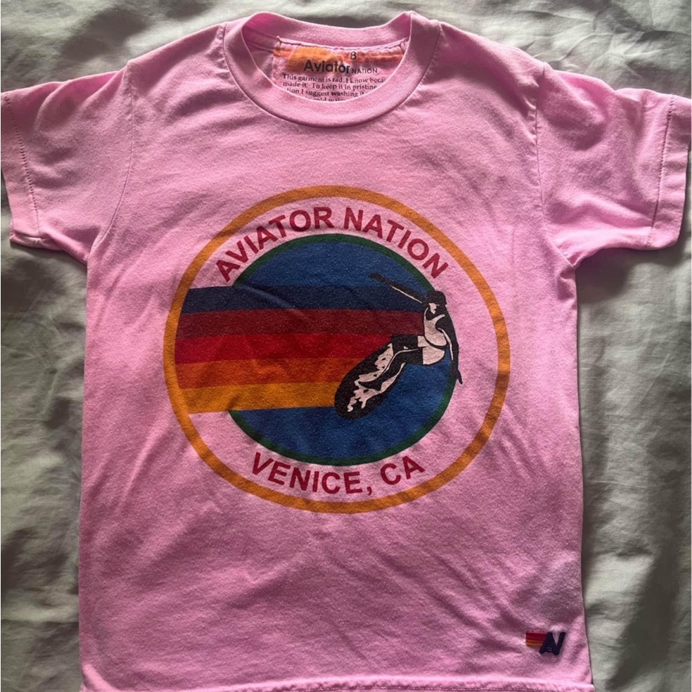 Aviator Nation Pink Kids Shirt